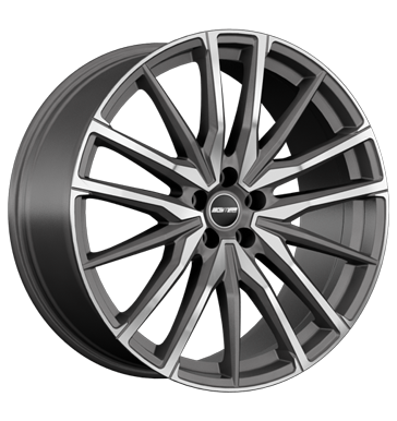 GMP SPARTA 21x9 ET53 5x114.3 Matt Anthracite Diamond