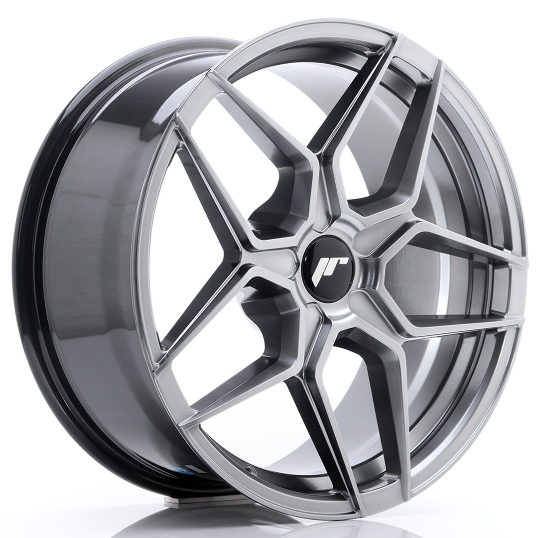 Japan Racing JR34 18x8 ET20-42 Blank (5H) Hyper Black
