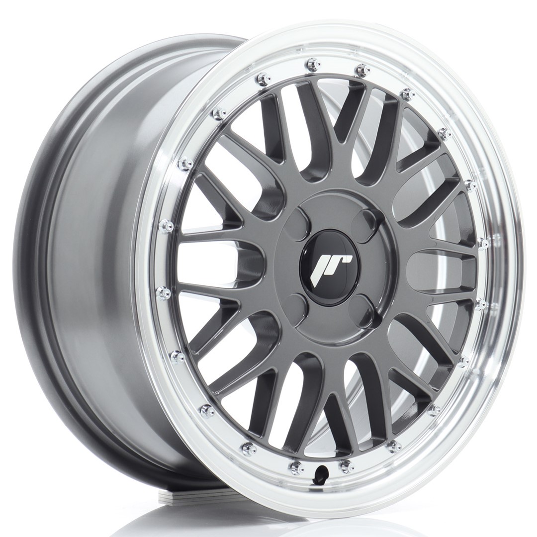 Japan Racing JR23 16x7 ET20-45 Hyper Gray Machined Lip (ET und LK frei wählbar)