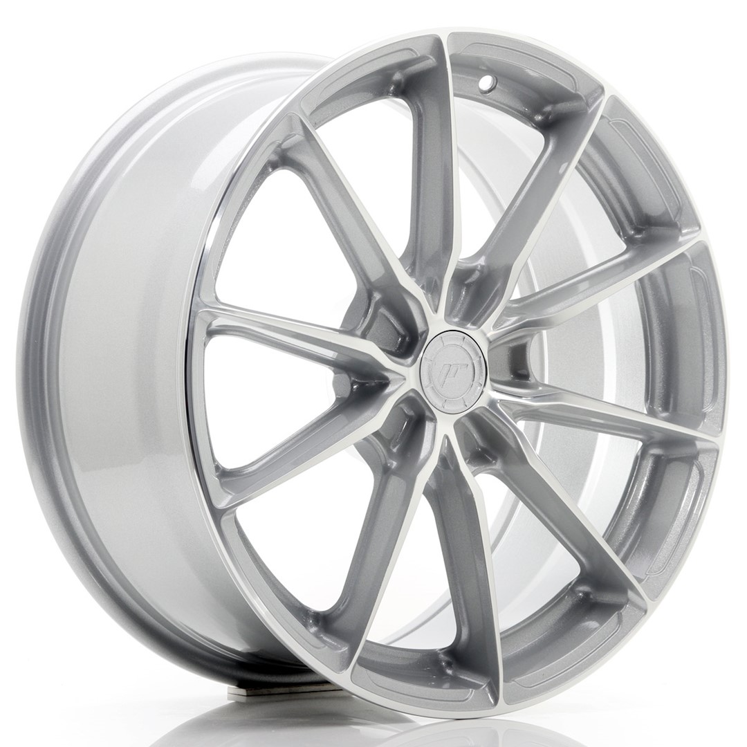 Japan Racing JR37 18x8 ET20-45 Blank (5H) Silver Machined Face