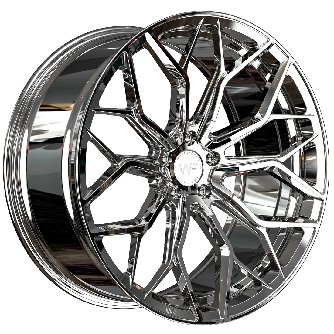 Wheelforce Wheels HE1-FF 20x10.5 ET14 5x112 Rhodium