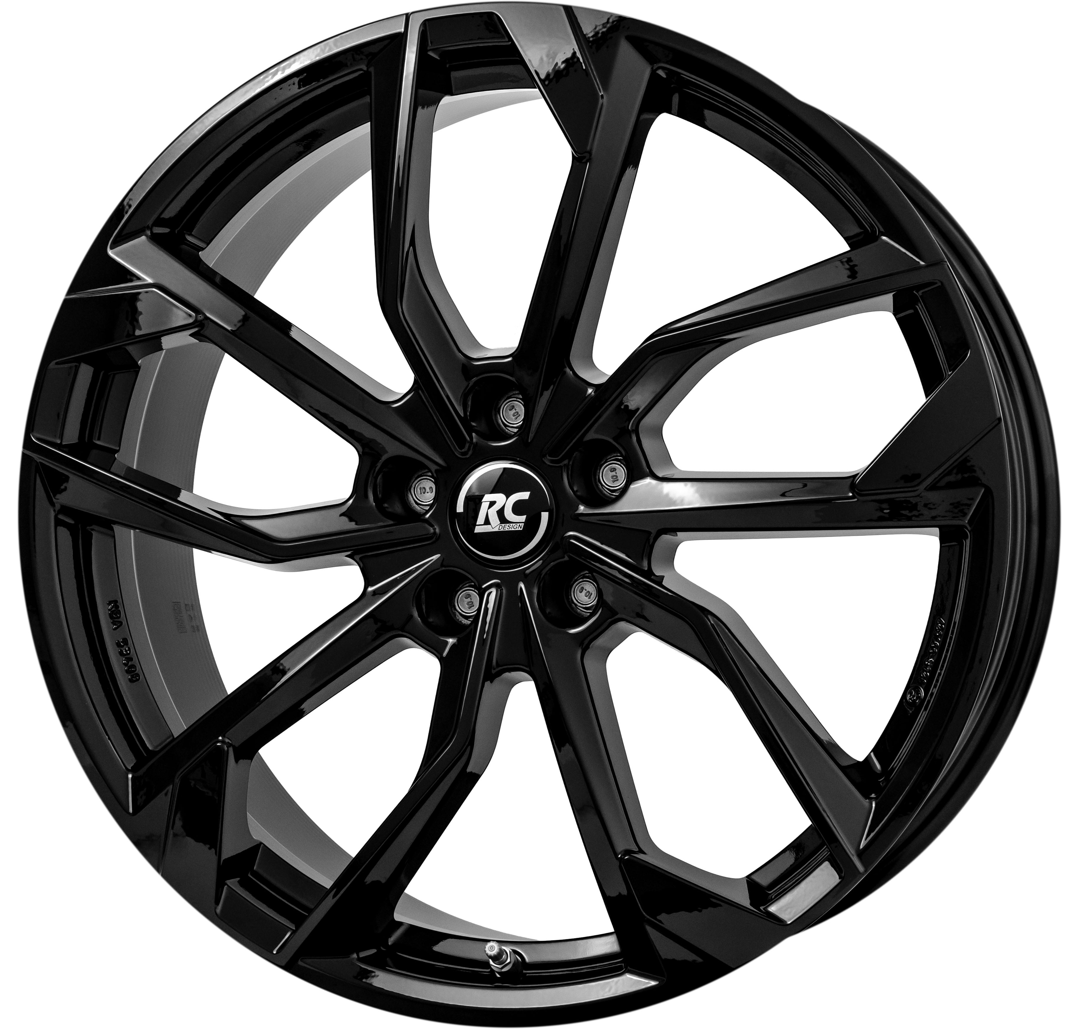 RC Design RC34, 7x18 5x114.3 ET40 60.1 T4 Schwarz Glanz (SG)