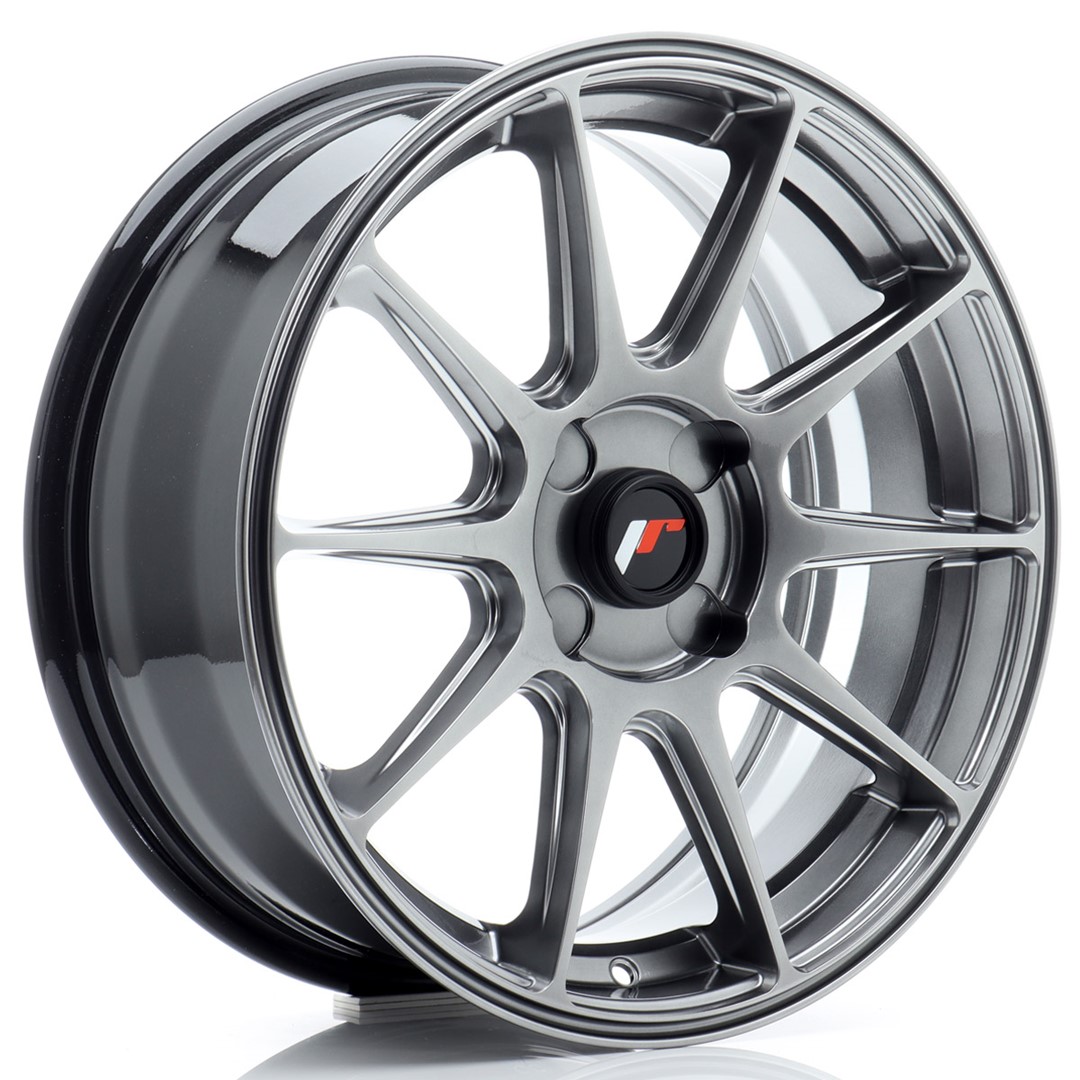 Japan Racing JR11 17x7 ET20-38 Blank (4H) Hyper Black