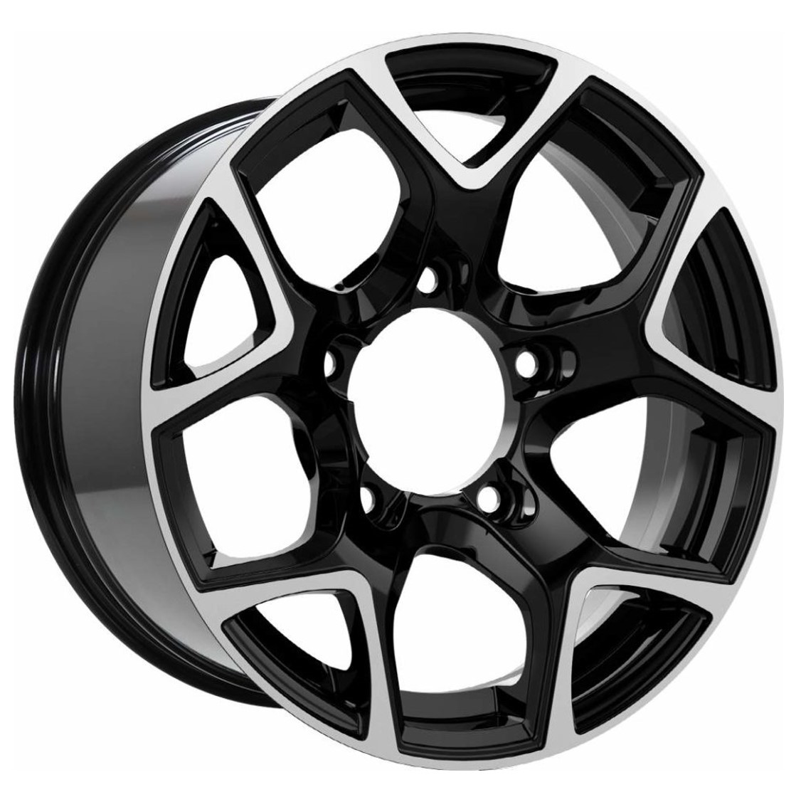GMP SJ15 15X5.5 ET5 5X139.7 BLACK DIAMOND