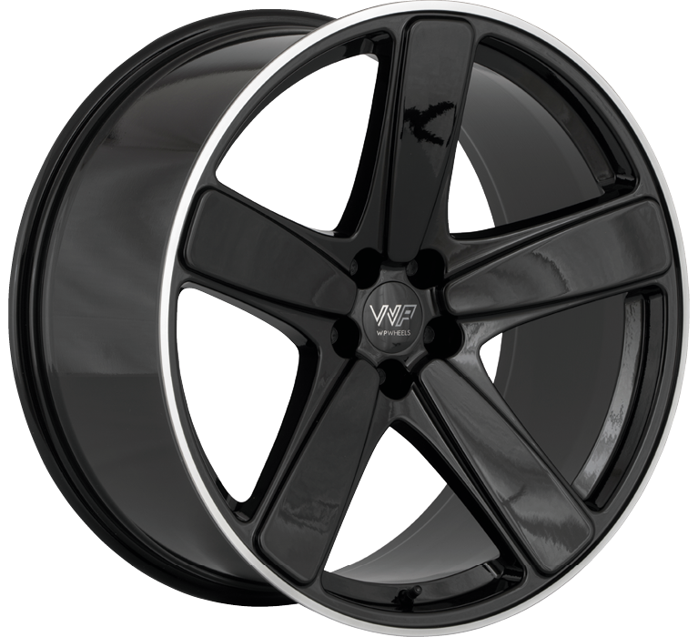 WP Wheels 693 21x10 ET19 5x112 Noir Brillant Bord Poli