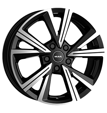 MAK QVARZ 17x7 ET33 5x114.3 Black Mirror