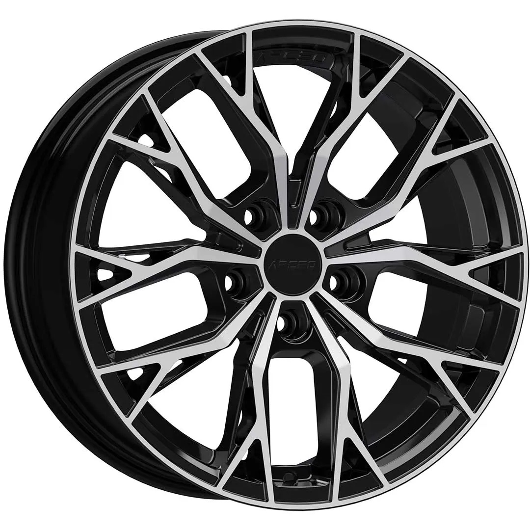 Arceo ROMA 17x7.5 ET35 5x112 Black Diamond