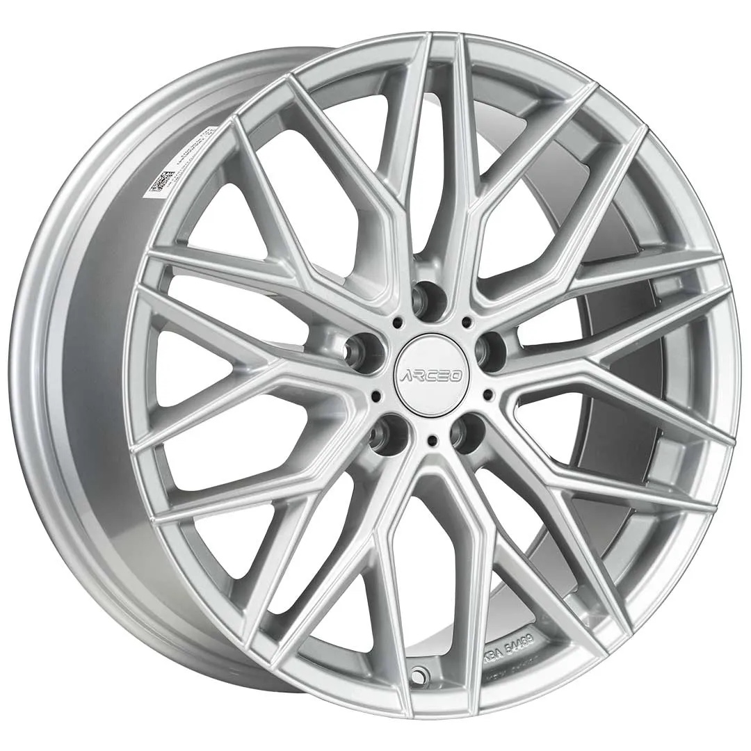 Arceo VALENCIA 19x8.5 ET38 5x112 White Silver