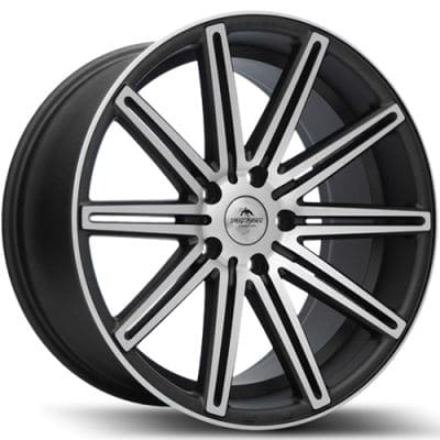 Forzza Wheels in Grey Matt Face Machined Farbe
