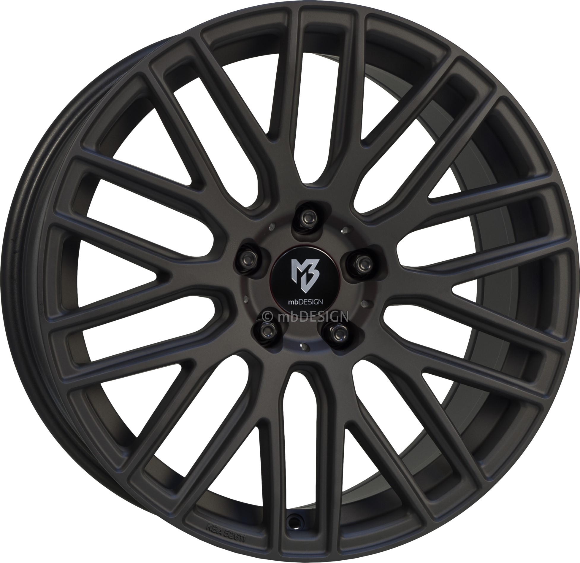 mbDESIGN KV4 19x8.5 ET33 5x120 Schwarz Stumpfmatt