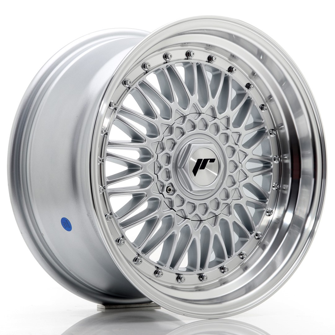 Japan Racing JR9 17x8.5 ET20 5x112/120 Silver Machined Lip+Silver Rivets