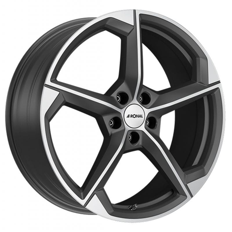 Ronal R66 in Orbit Grey Matt Frontpoliert Farbe