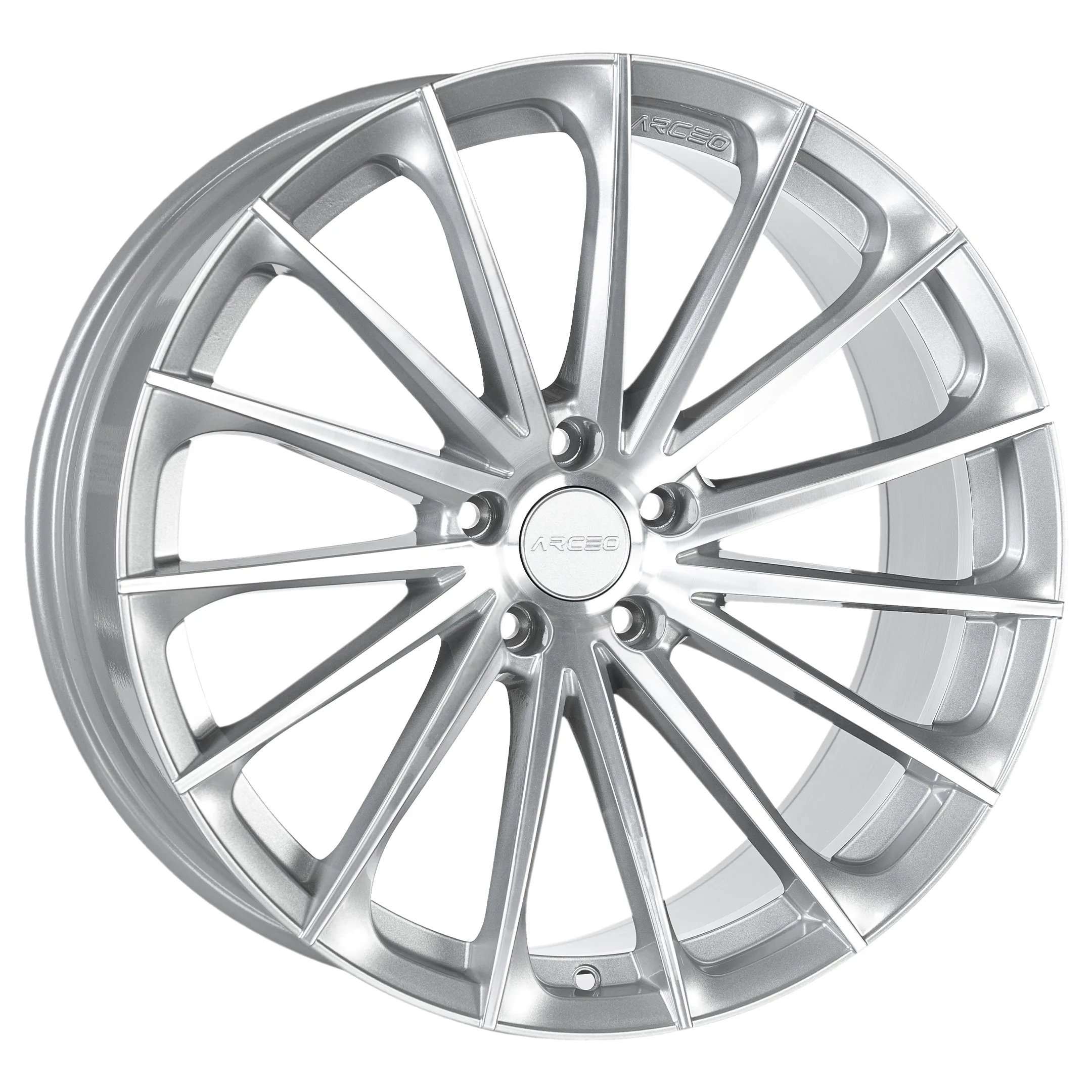 Arceo BERLIN 21x9 ET30 5x112 Silver Diamond