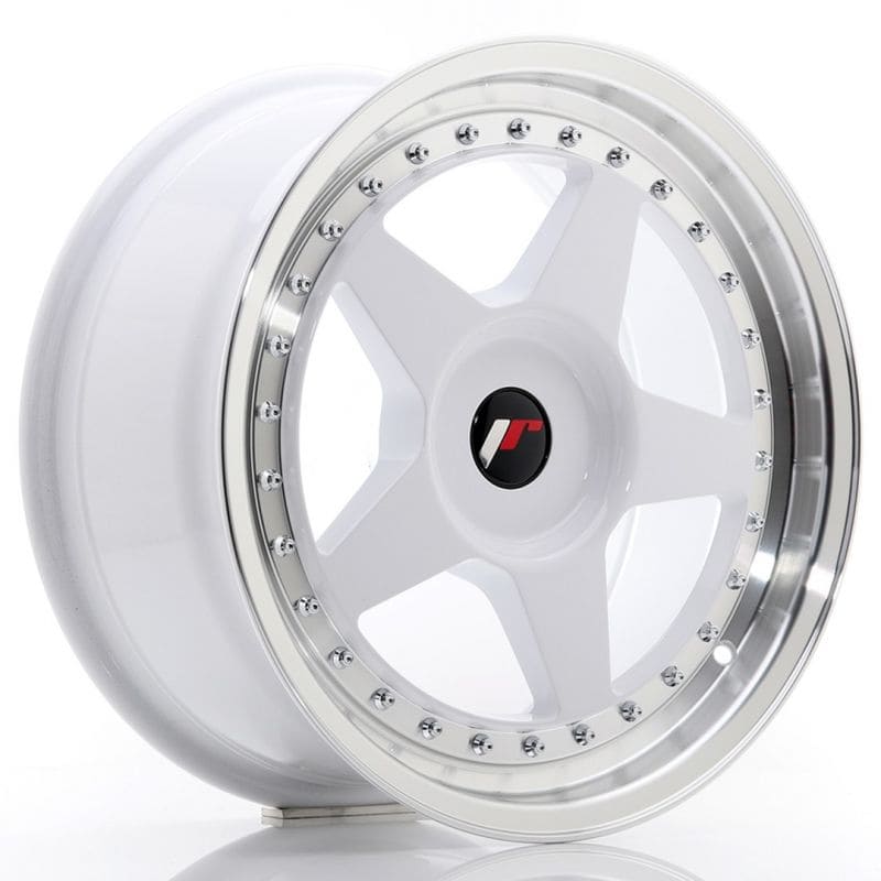 Japan Racing JR6 in White Machined Lip Farbe