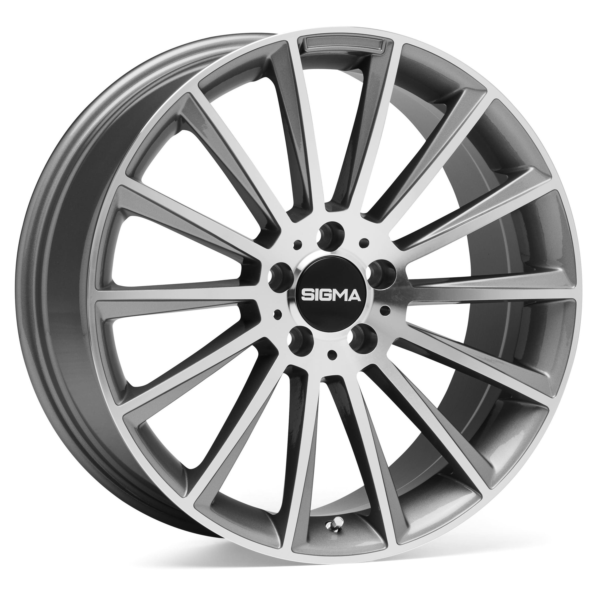 Sigma 466 in Gunmetal Machined Face Farbe