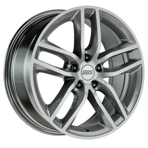 BBS SX 18x8 ET30 5x120 Argent Platine Diamanté