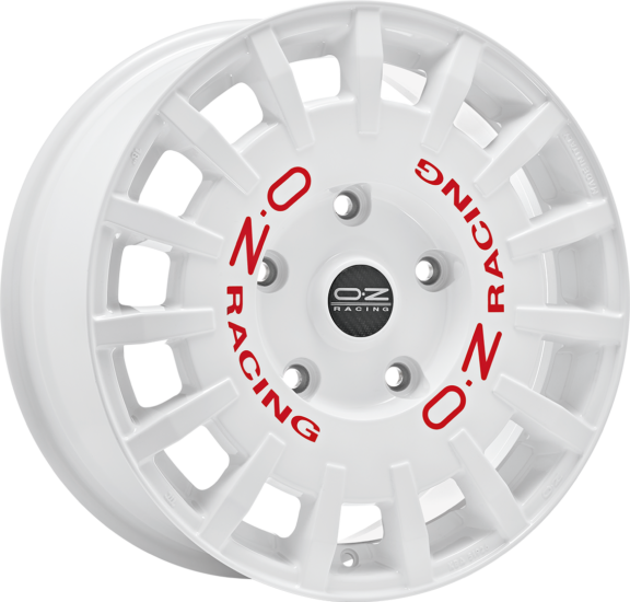 OZ RALLY RACING VAN 18x7.5 ET48 5x160 White Red Lettering