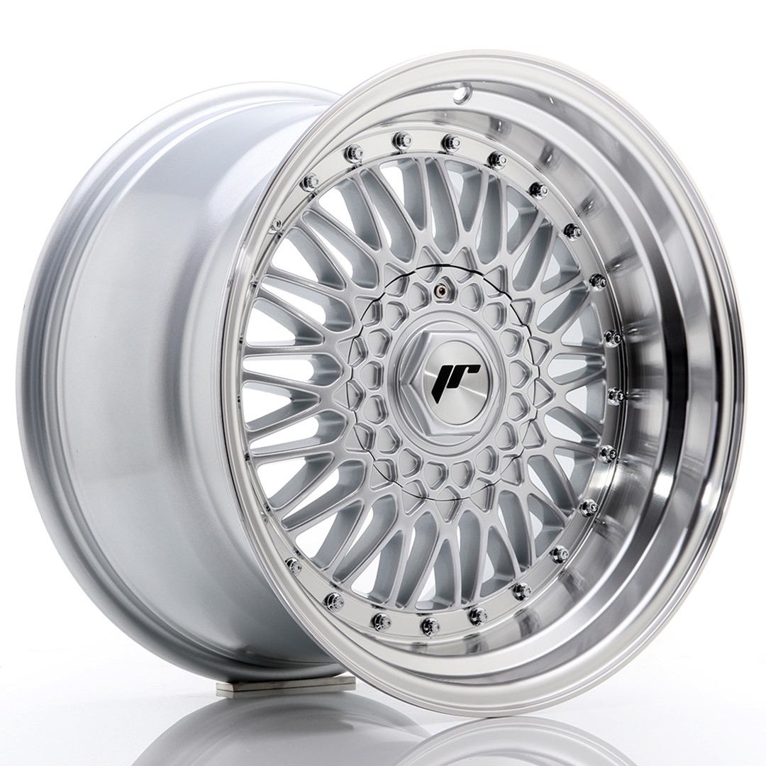 Japan Racing JR9 17x10 ET20 5x112/120 Silver Machined Lip+Silver Rivets