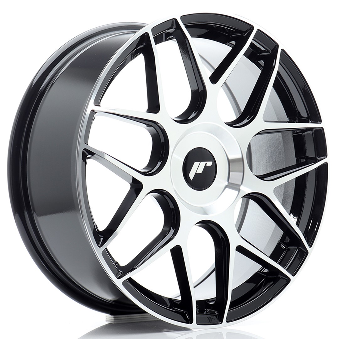 Japan Racing JR18 18x7.5 ET20-40 Blank Nero Frontale Lavorato