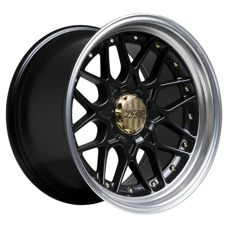 Haxer HX025 18x9 ET35 10x112/120 Black Half Matt with Polished Lip