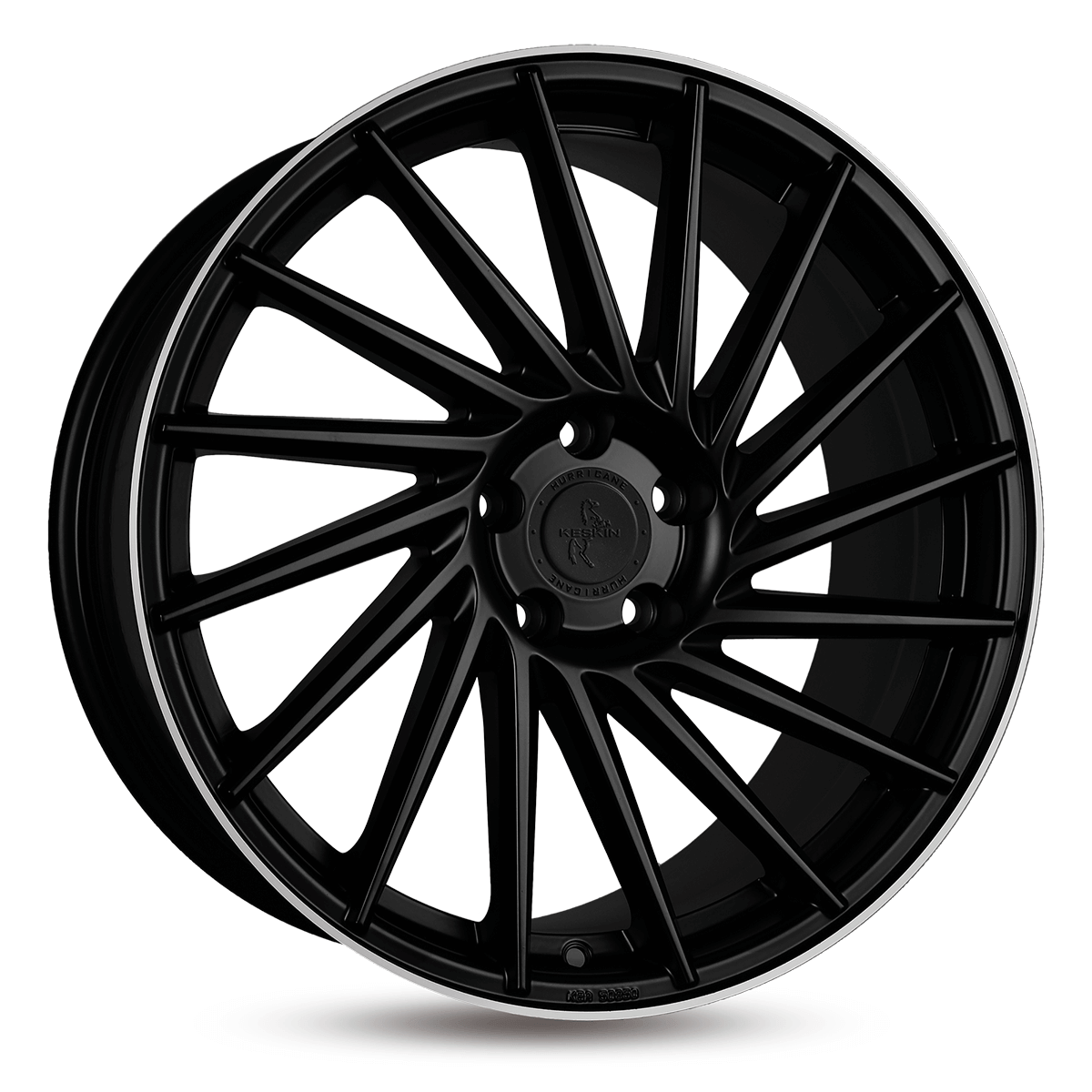 Keskin KT17 18x8 ET30 5x112 Matt Black Lip Polish