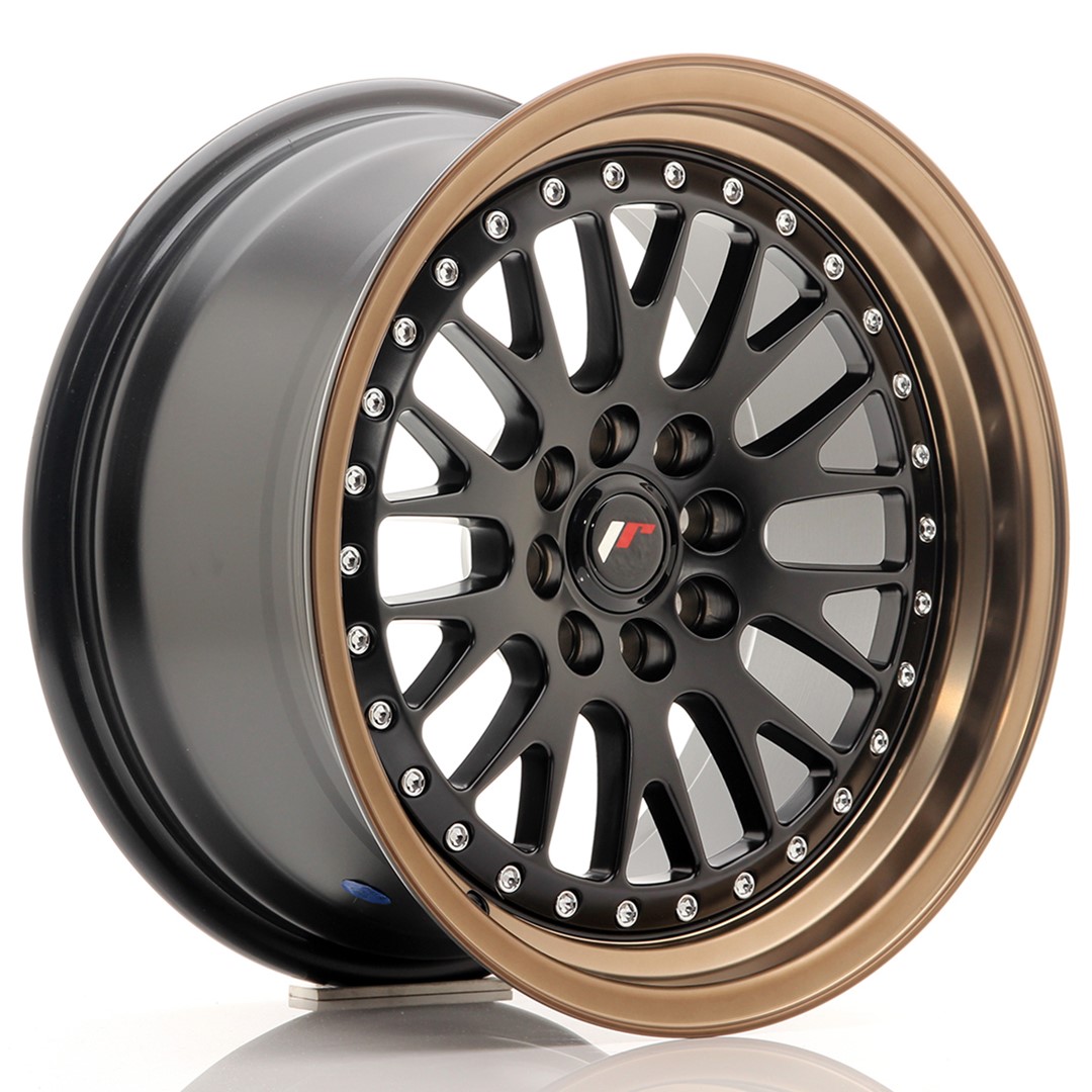 Japan Racing JR10 16x8 ET20 4x100/108 Matt Black Bronze Lip