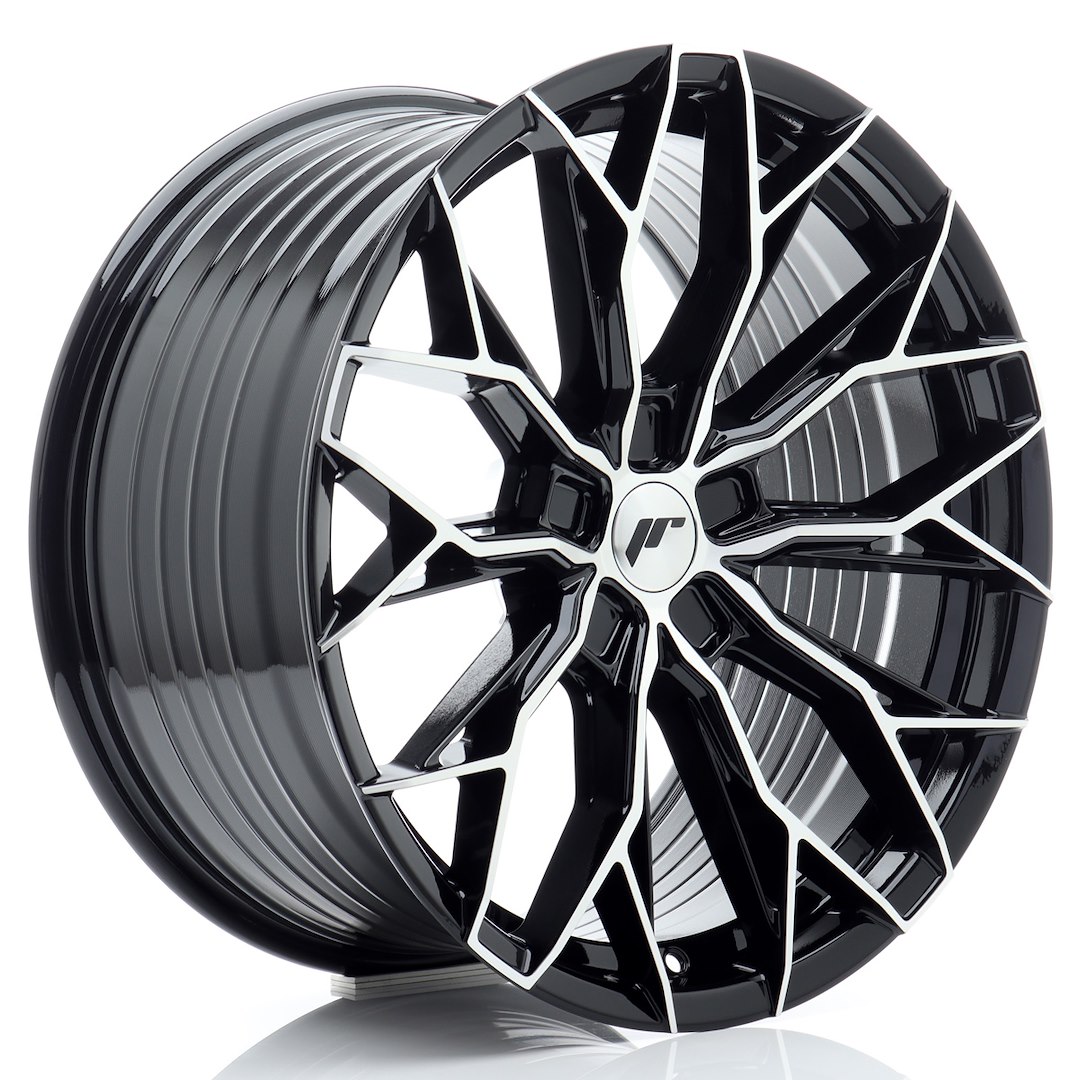 Japan Racing JR49 19x9 ET20-40 Nero Lucido Finitura Macchinata (ET e PCD selezionabili liberamente)