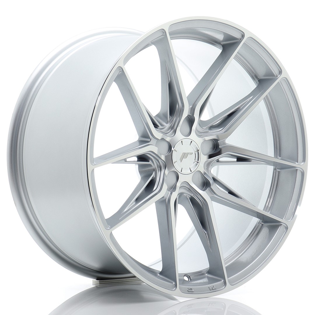Japan Racing JR44 19x9.5 ET20-40 Argento con Faccia Lavorata (ET e LK a scelta)