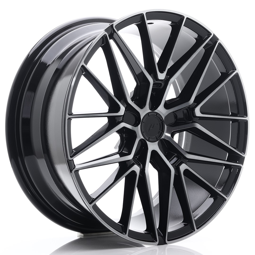 Japan Racing JR38 19x8.5 ET45 5x112 Black Brushed Tinted Face
