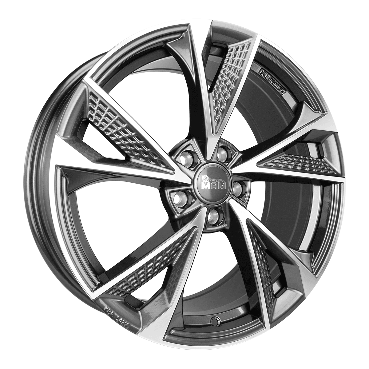 MAM Felgen RS6 18x8 ET45 5x114.3 Palladium Front Polish