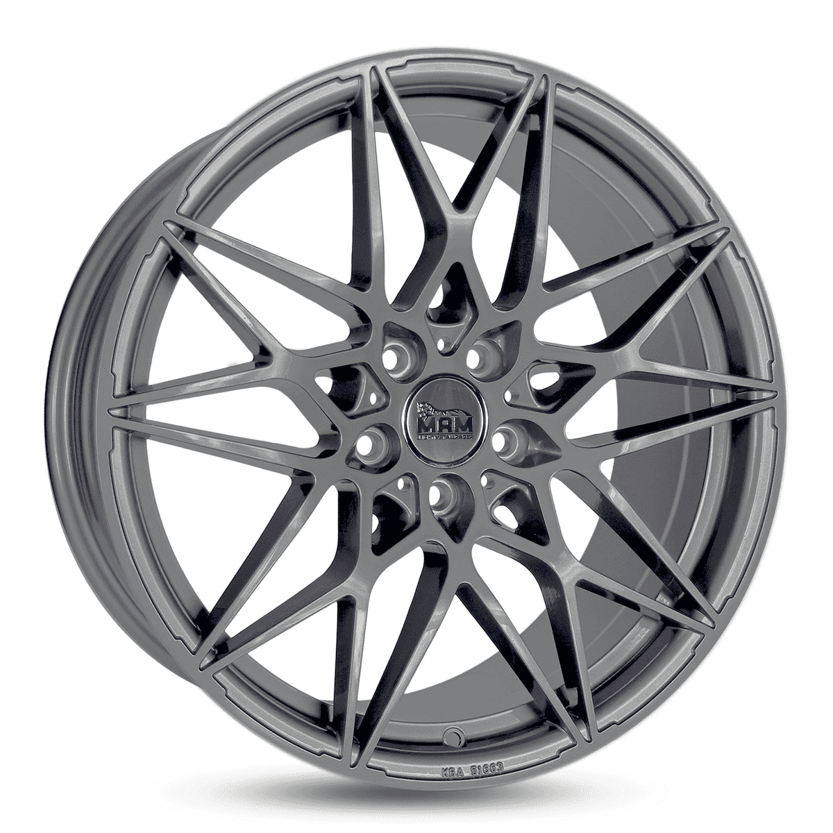 MAM Felgen B2N 19x8.5 ET35 5x120 Palladium peint
