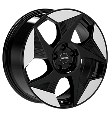 Alutec SOLAR 19x8 ET45 5x112 Diamant Schwarz Frontpoliert