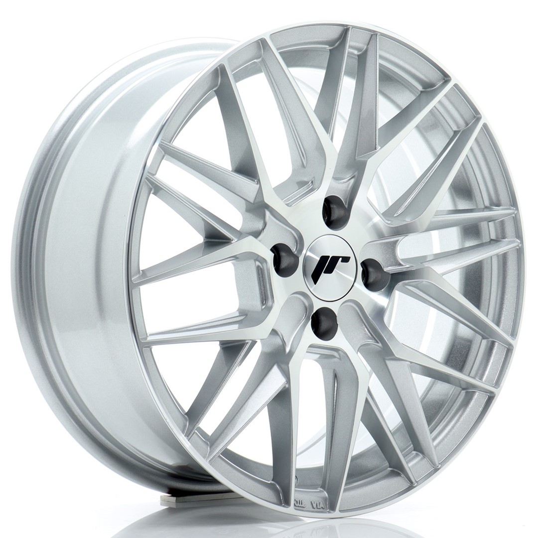 Japan Racing JR28 16x7 ET25 4x100 Silver Machined Face