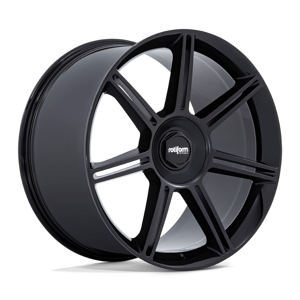 Rotiform FRA in Gloss White with Matte Black Spokes Farbe