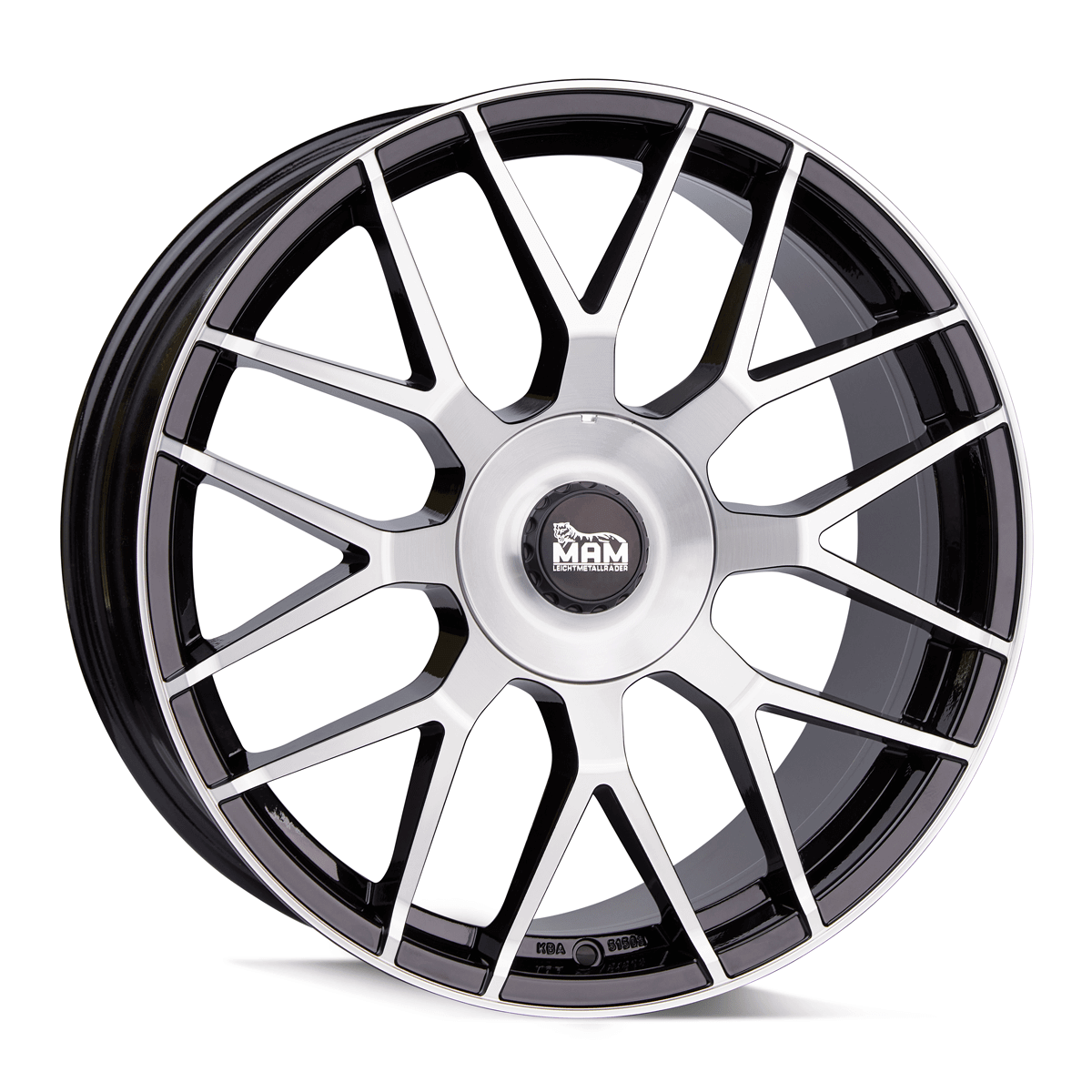 MAM Felgen GT1 20x8.5 ET45 5x112 Black Front Polish