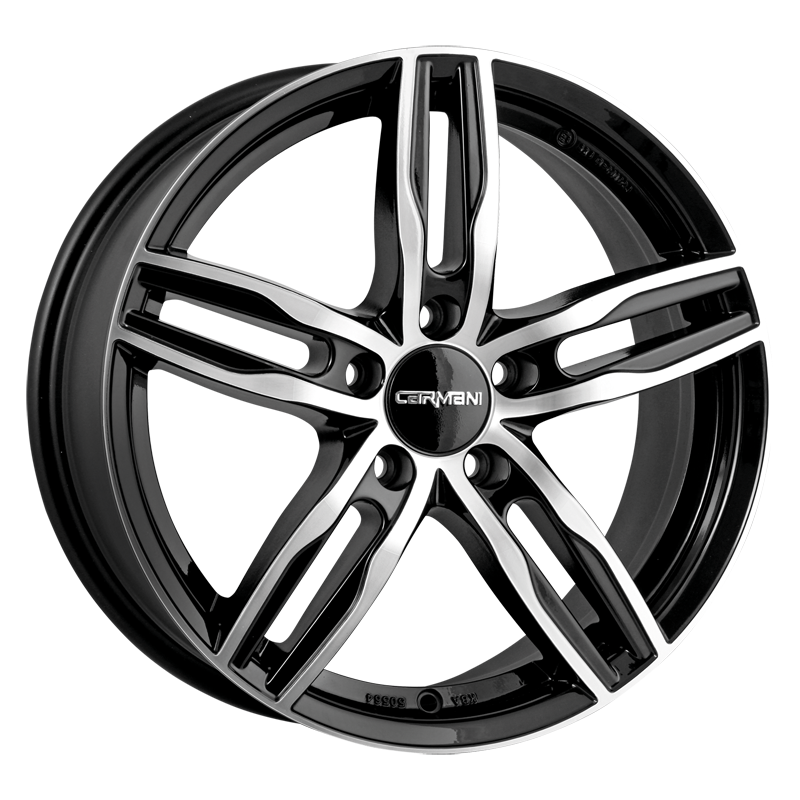 Carmani 14 PAUL 16x6.5 ET38 5x100 Noir Poli