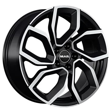 MAK APOLLO 15x6 ET37 5x98 Noir Poli Miroir