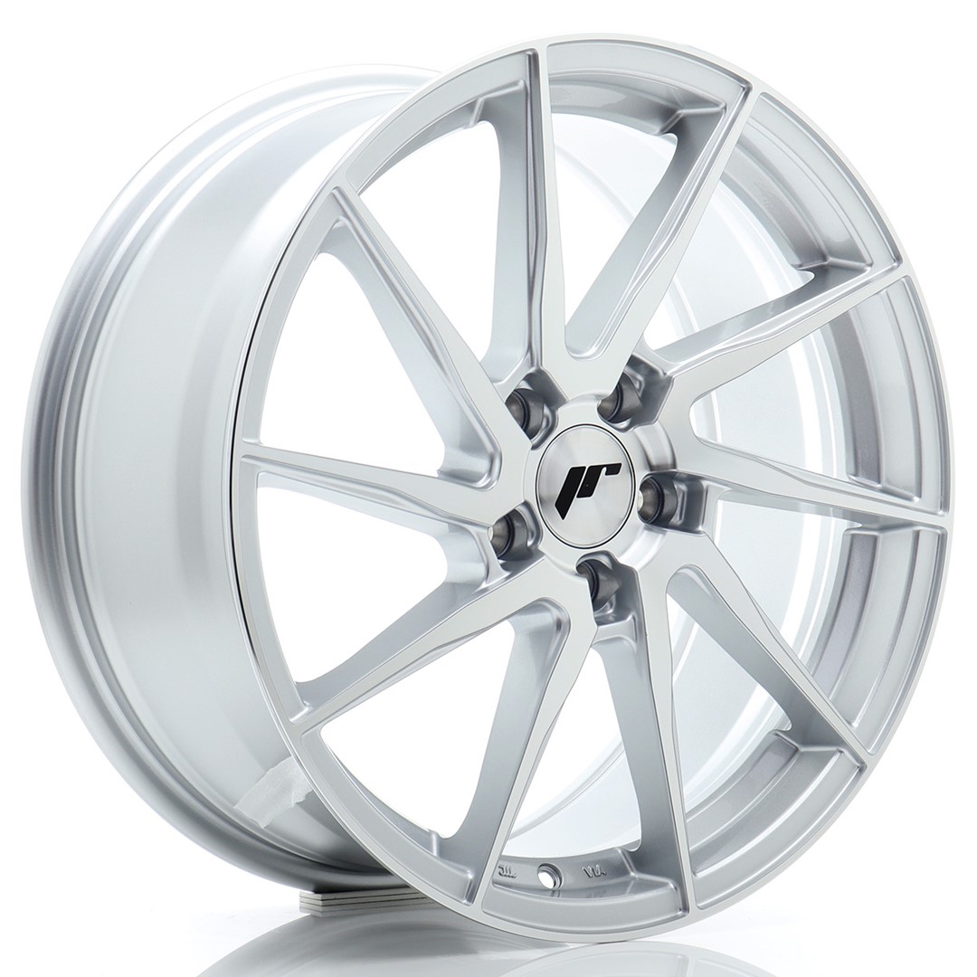Japan Racing JR36 18x8 ET45 5x112 Silver Machined Face
