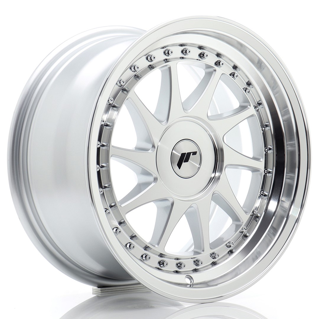 Japan Racing JR26 16x8 ET10-30 Argent Face Machinée (ET et entraxe sélectionnables librement)