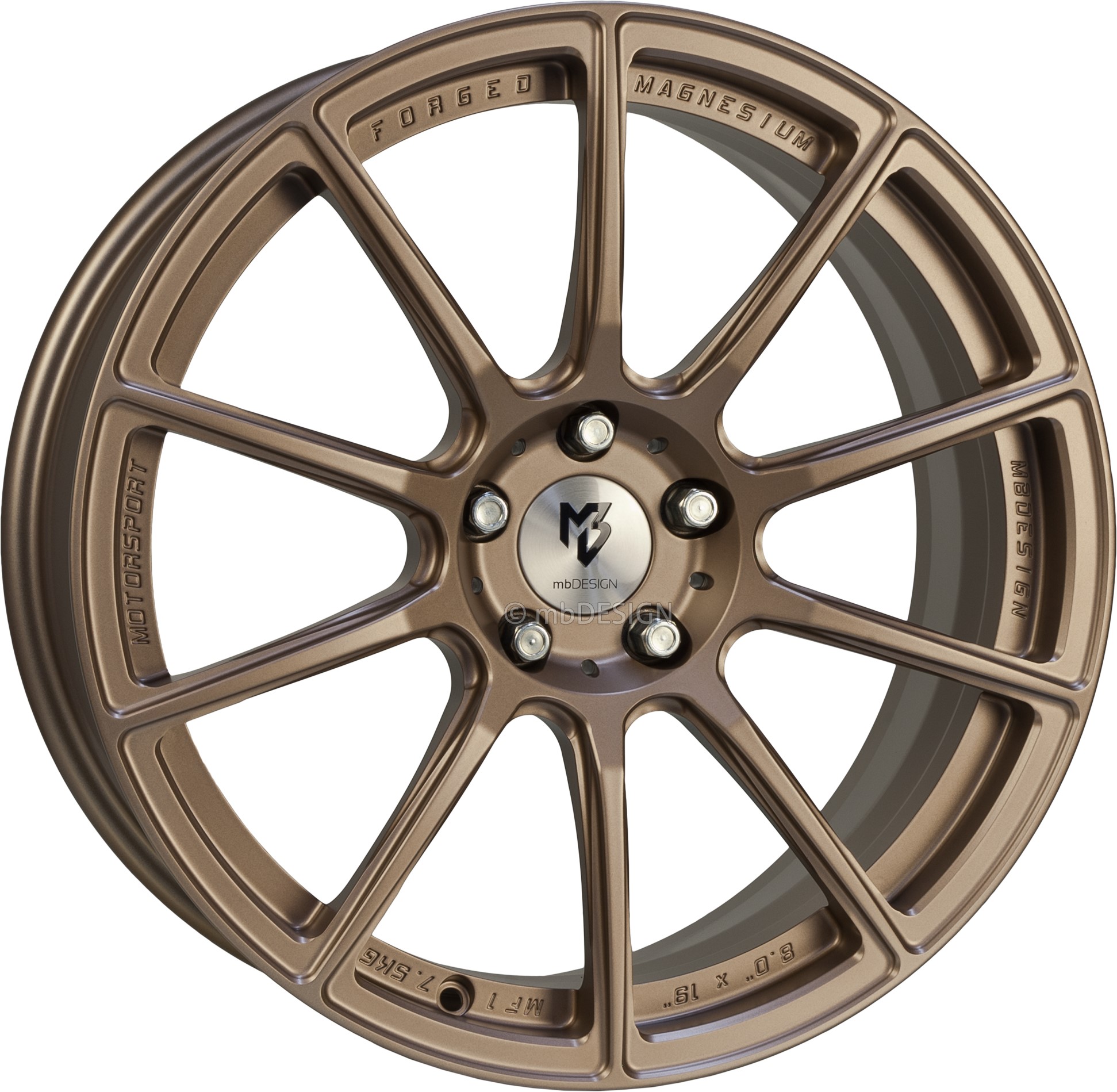 mbDESIGN MF1 18x7.5 ET44 5x100 Bronze Light Matt