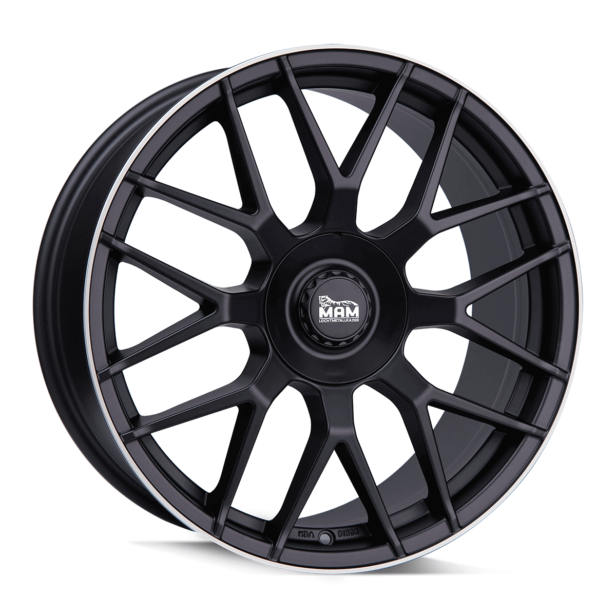 MAM Felgen GT1 21x9.5 ET52 5x130 Matt Black Lip Polish