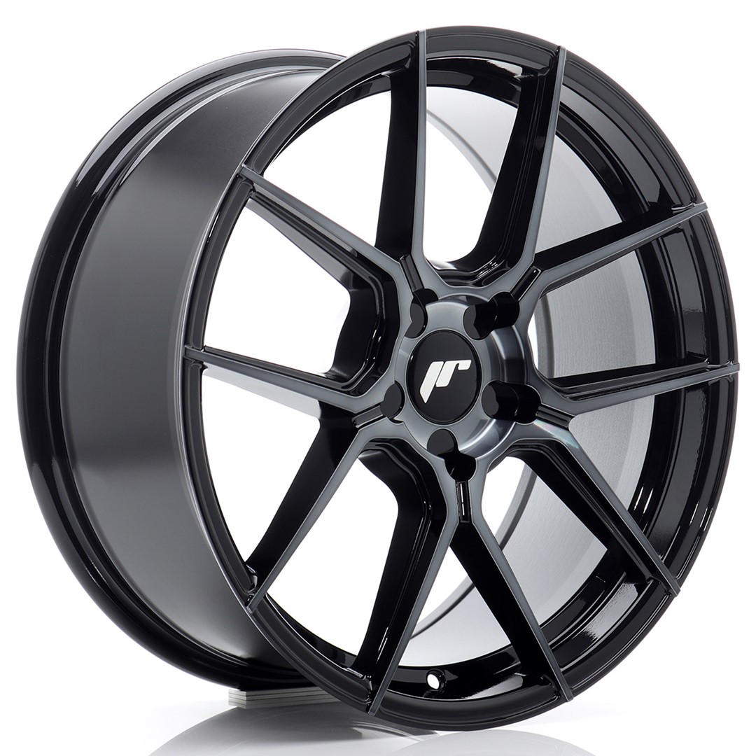 Japan Racing JR30 18x8 ET20-40 Black Machined Tinted Face (ET und LK frei wählbar)