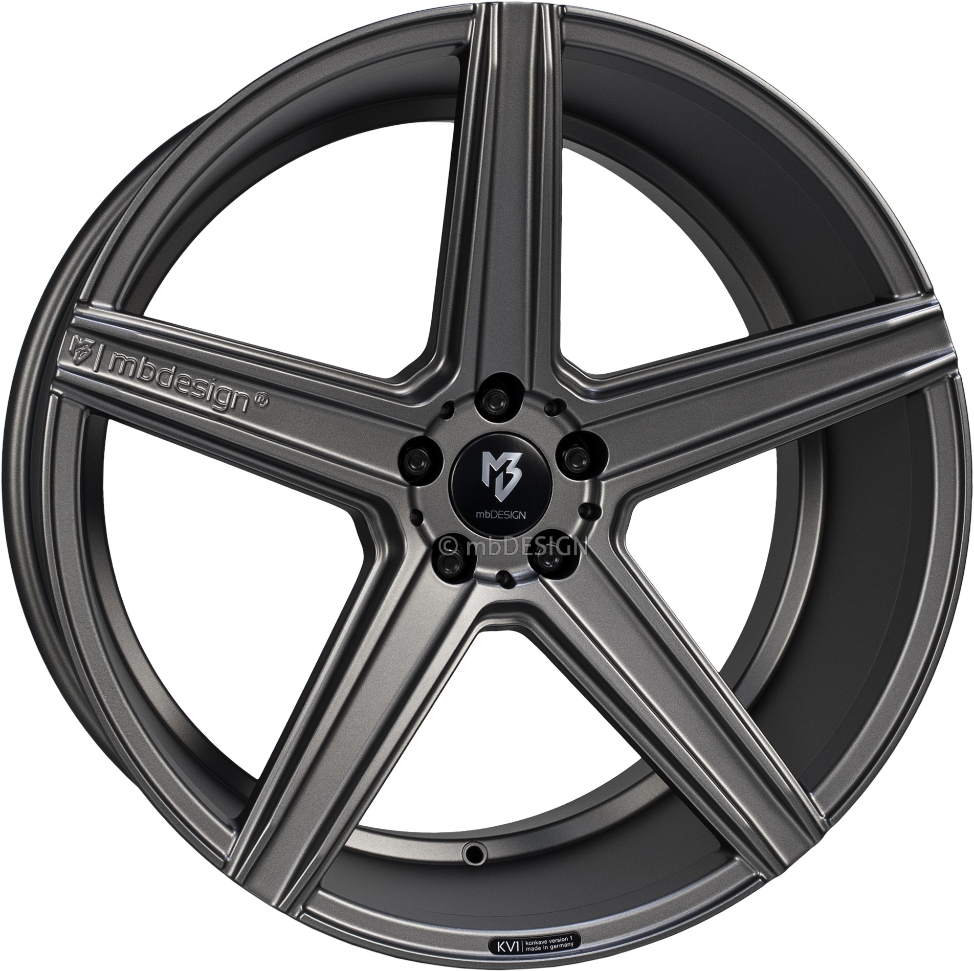 mbDESIGN KV1 22x10 ET35 5x108 Matt Grey