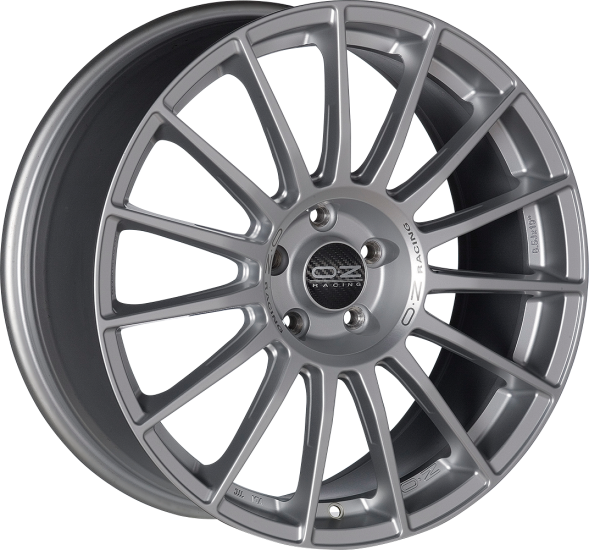 OZ SUPERTURISMO LM 19x9.5 ET21 5x112 Matt Race Silver Black Lettering