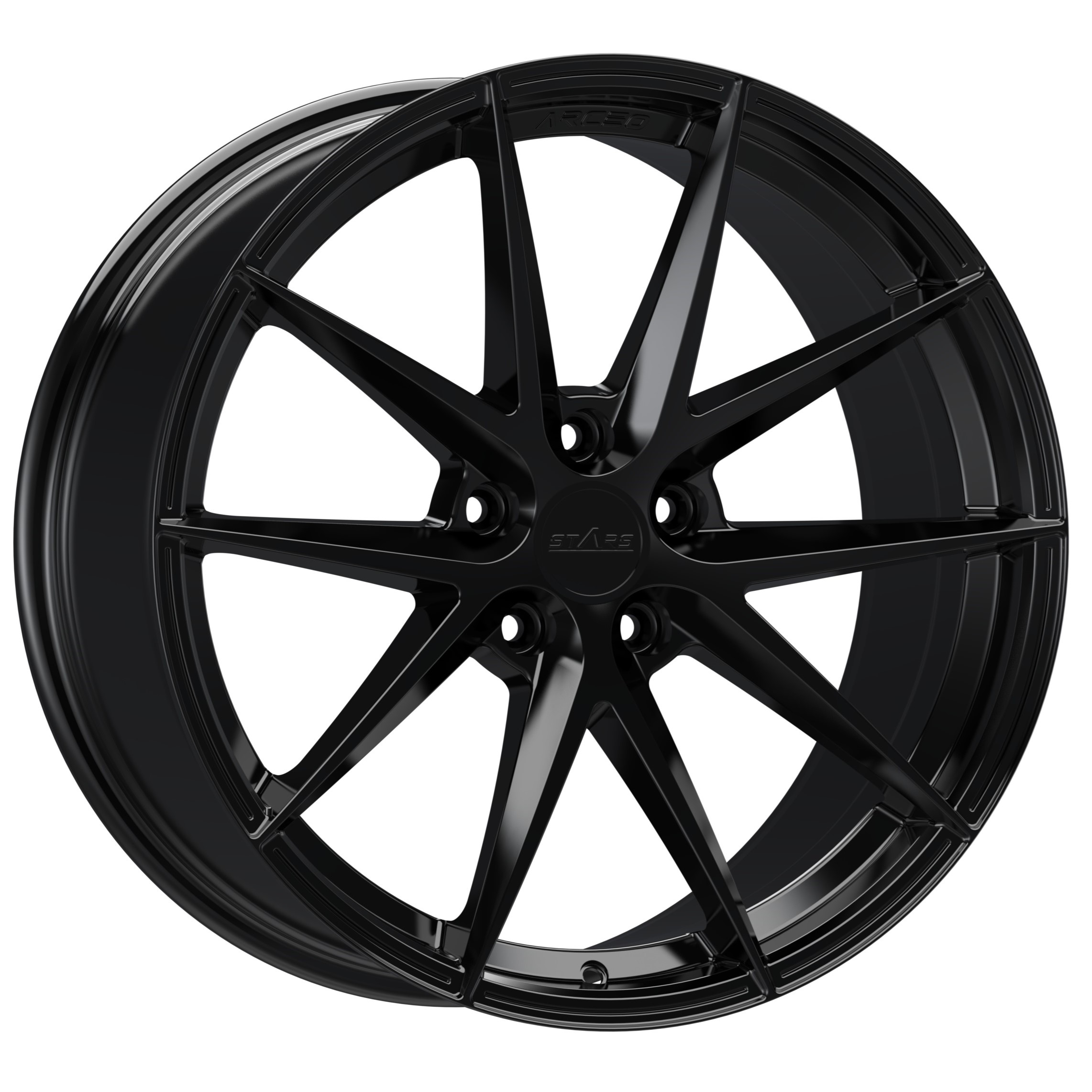 Arceo Stars ASW04 20x9.5 ET45 5x112 Noir brillant