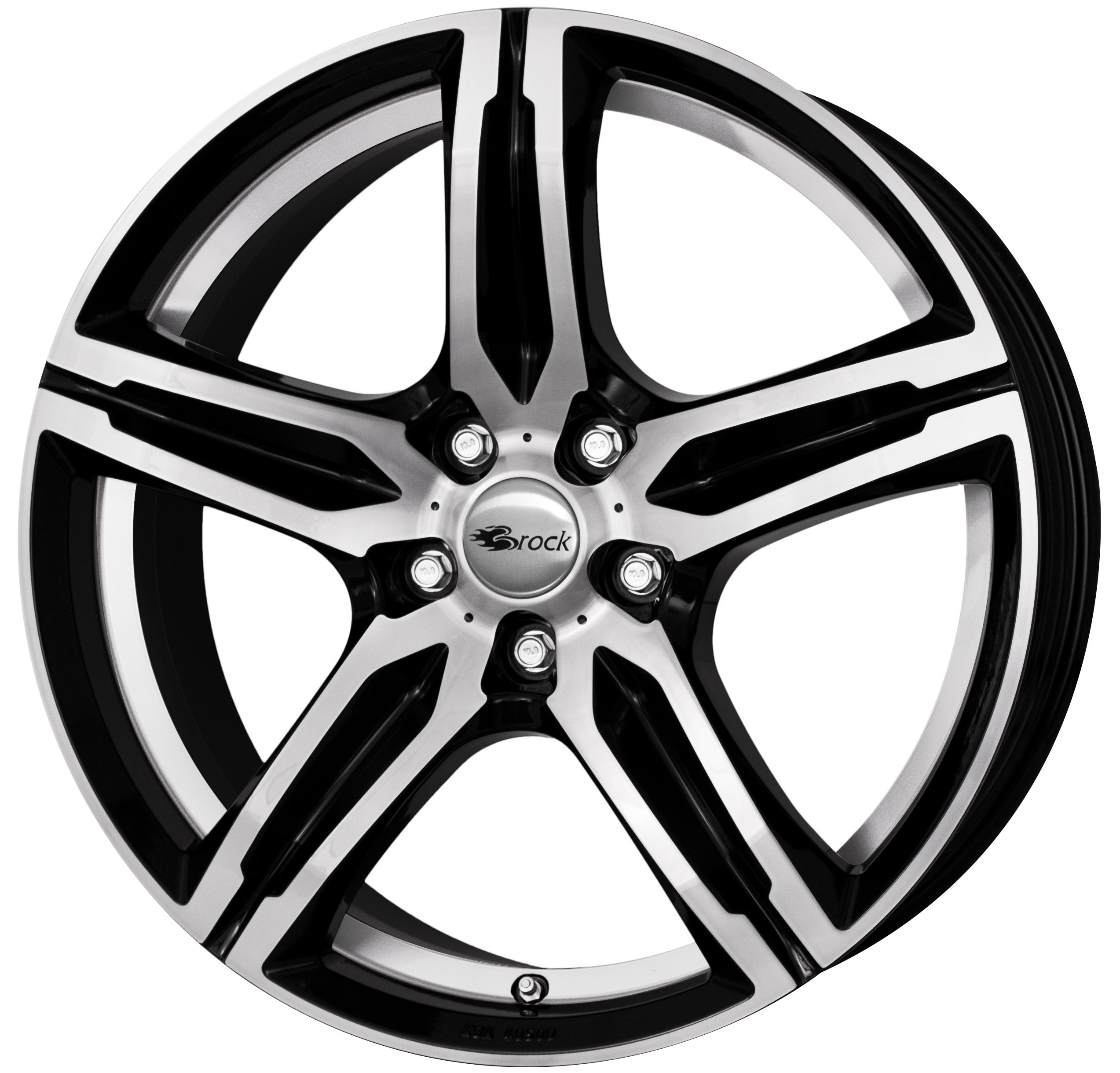 Brock B29 18x8 ET35 5x114.3 Schwarz Glanz Voll-Poliert (SGVP)