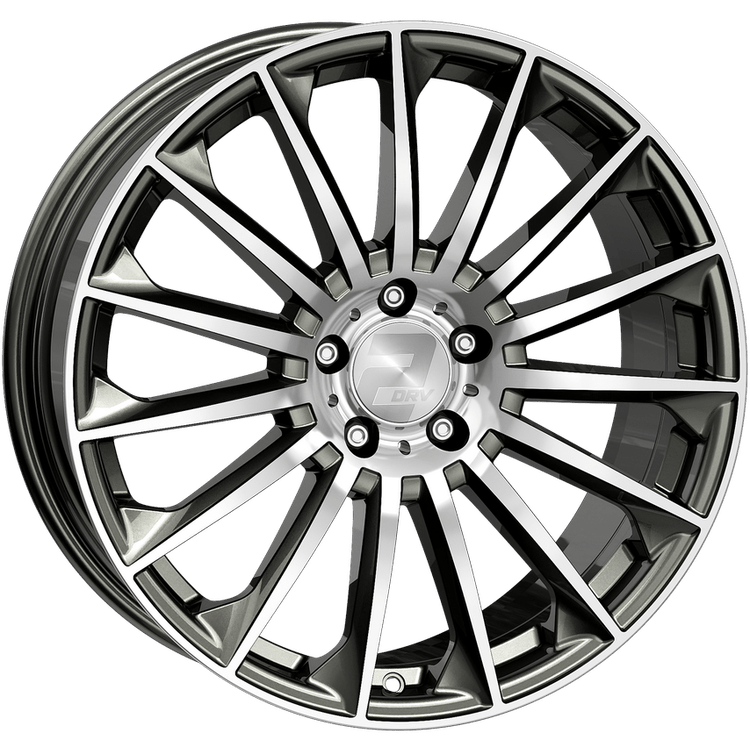 2DRV WH39 22x10 ET40 5x112 Dark Gunmetal Hochglanzpoliert