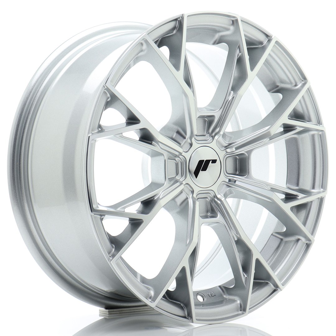 Japan Racing JR49 16x7 ET20-42 Argento con Faccia Lavorata (ET e LK a scelta libera)