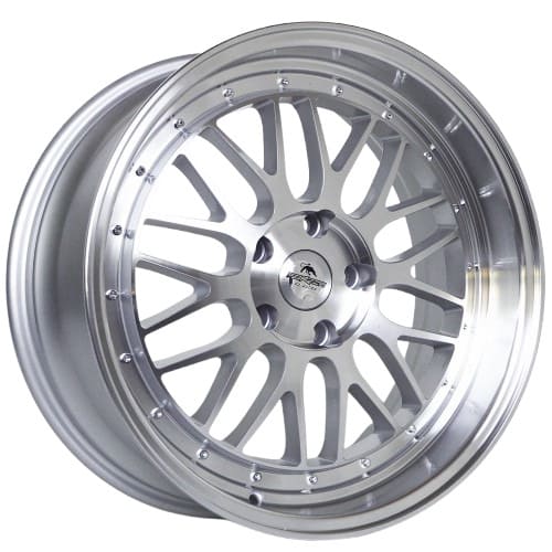 Forzza Wheels Spot in Silver Face Machined Farbe