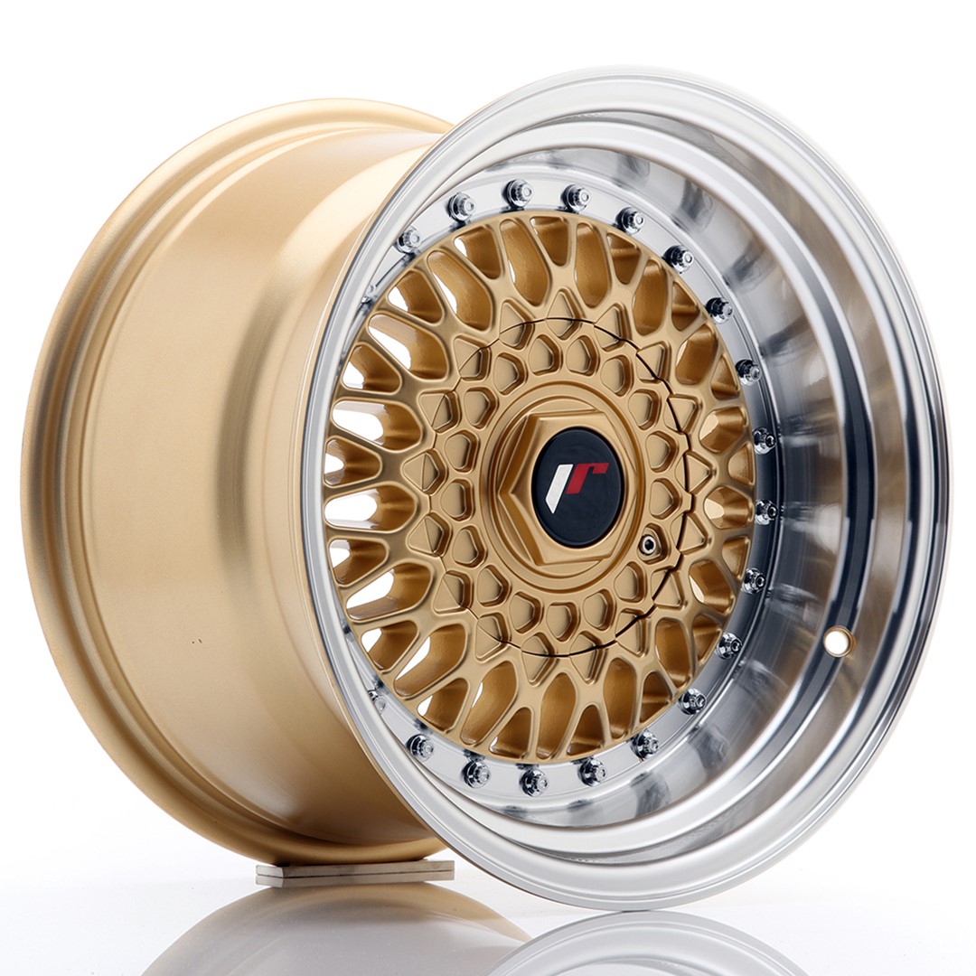 Japan Racing JR9 15x9 ET10 4x100/108 Gold Machined Lip